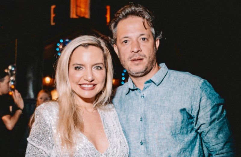 Joana Ribeiro e Eduardo Maranhão também marcaram presença na minha festa de aniversário no Surreal Park 