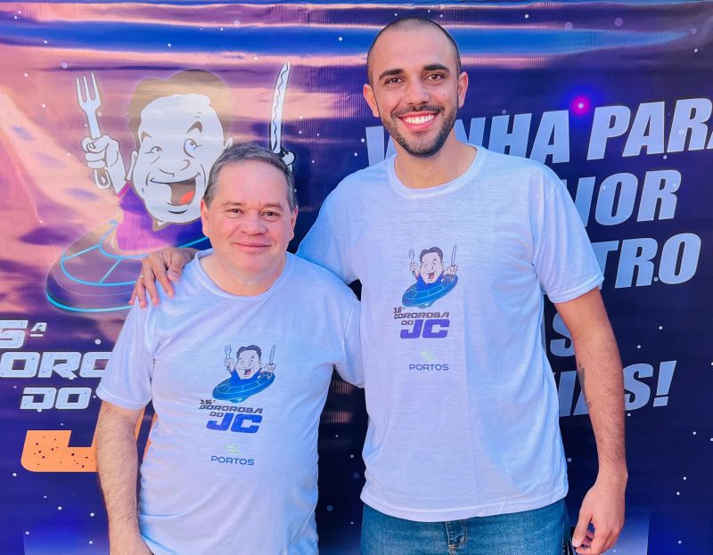 O candidato a vereador de BC, Mazinho Miranda (PRD), já saiu com a camiseta rumo à 16ª Gororoba do JC  (foto: divulgação)