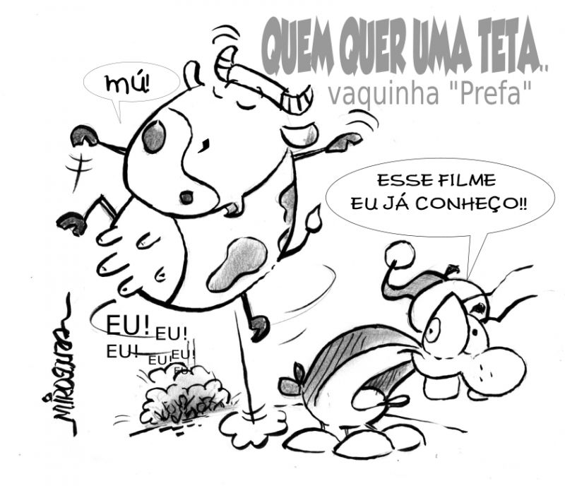 Enquanto isso... (charge: Miro Souza)