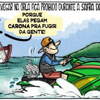 Navegar na orla fica proibido na safra da tainha