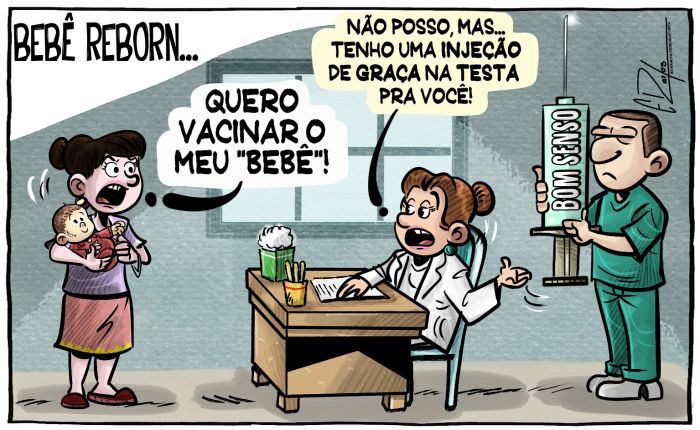 Vacina em bebê reborn