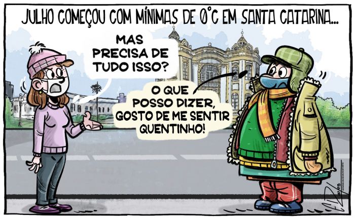 Julho com ALERTA CONGELANTE!