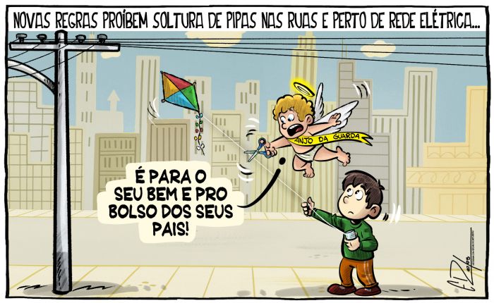 Novas regras proíbem soltura de pipas perto de rede elétrica
