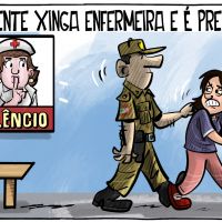 Paciente xinga enfermeira e é presa em postinho de saúde em em Itajaí