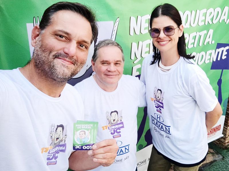 Marcelo Lazzaroni e Nathaly Cremer apoiam o JC