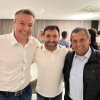 Napoleão e Júlio Garcia na casa de Evandro