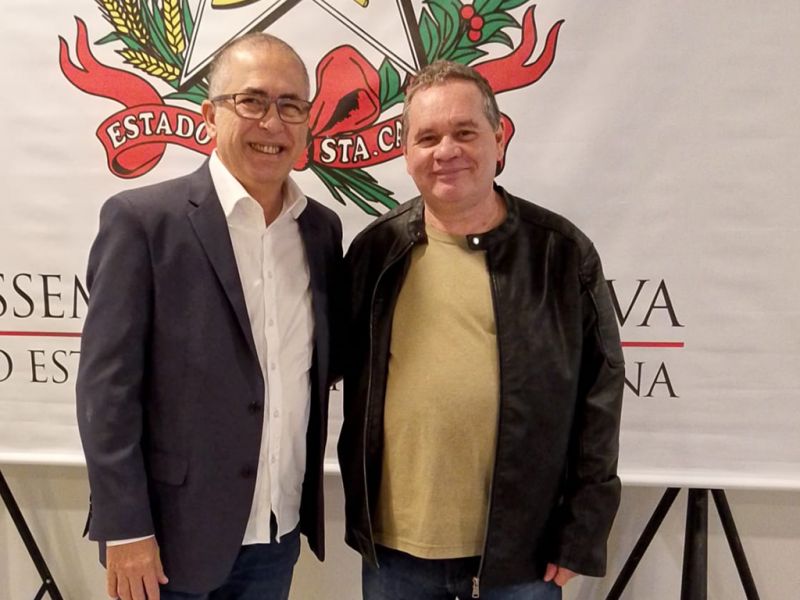 O bonzinho Edson Lapa revelou ao JC, na Alesc, em BC city, que será o presidente do União Brasil da city pexêra (foto: divulgação)