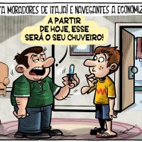 Semasa alerta sobre falta de água