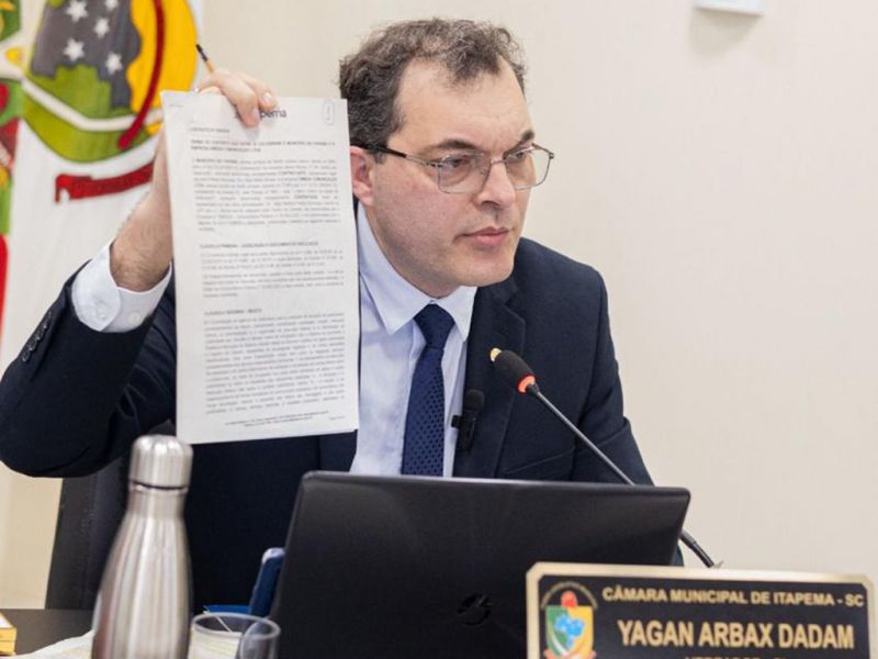 Vereador de Itapema, Yagan Dadam (PL), trabalha para atrapalhar e acabar com o voluntariado