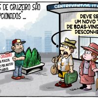 Protesto de portuários contra Cruzeiro Marítimo