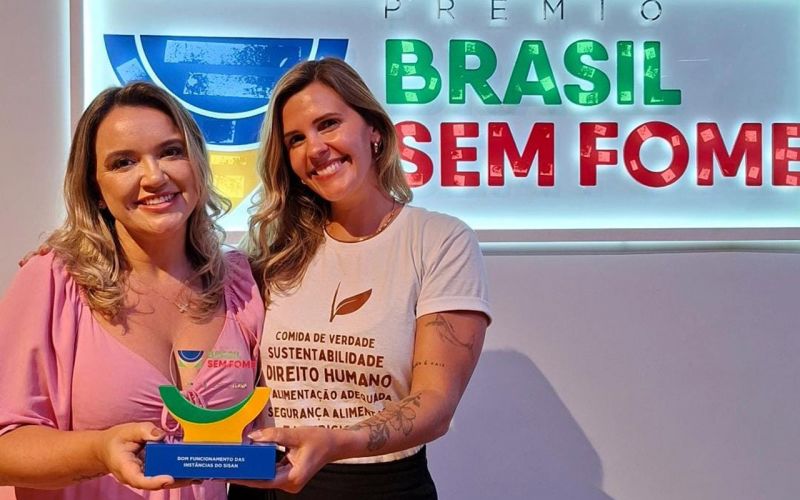 Itajaí vence prêmio nacional “Brasil Sem Fome”. A city pexêra ficou em primeiro lugar na categoria "Bom funcionamento das instâncias do Sisan” e foi premiada no Teatro Nacional, em Brasólia (foto: divulgação)