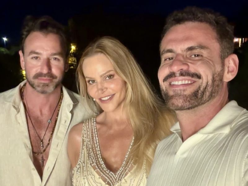 Gustavo Schmidt, Martina Weege e Sálvio Jr, em BC