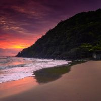 Fogo suave na praia dos Amores