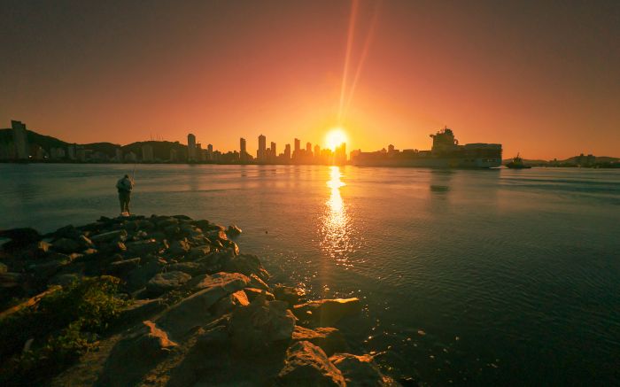 Entre o sol e o porto