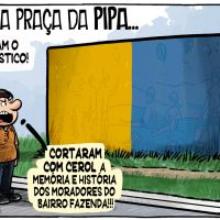 Destruição de painel artístico do Bairro Fazenda