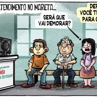 Moradora espera horas no Marieta