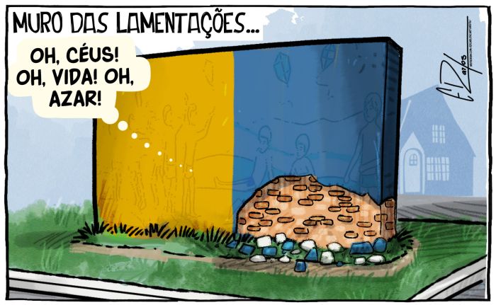 Mural artístico destruído pela prefeitura é alvo de vandalismo