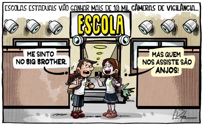 Escolas estaduais ganharão mais de 10 mil câmeras de vigilância