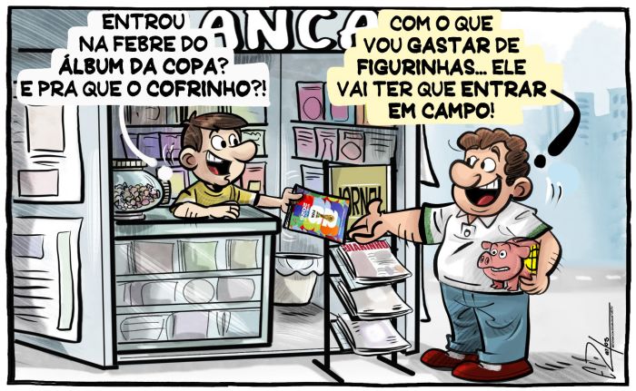 Começou a febre do álbum da Copa