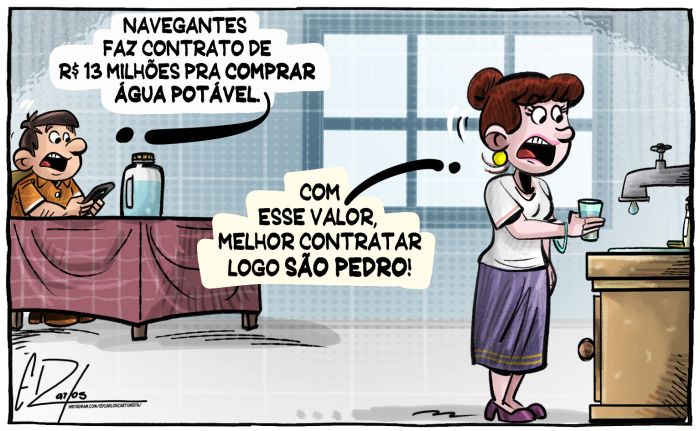 Compra de água potável em Navegantes