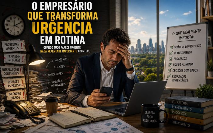O empresário que transforma urgência em rotina