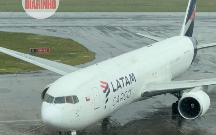 Aeroporto de Navegantes recebe o maior avião da sua história 